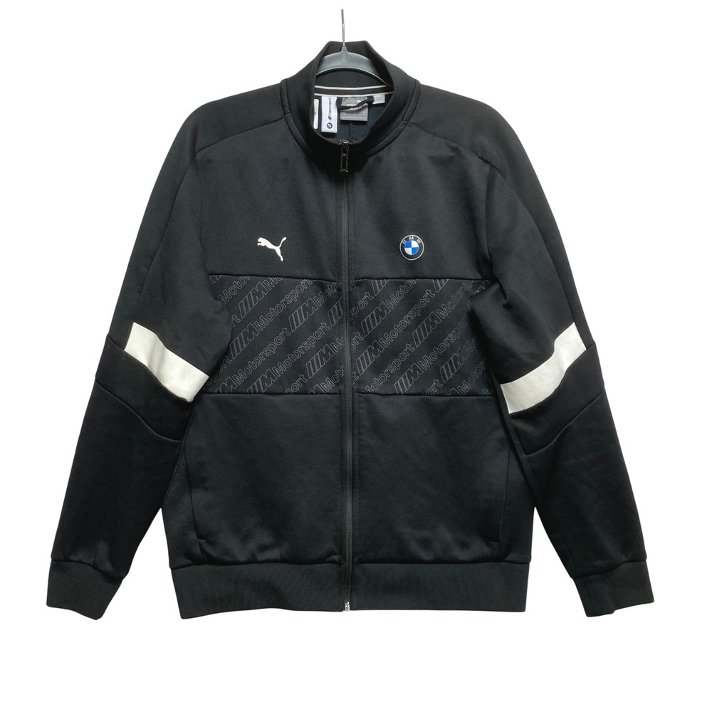 Puma Track Jacket Mens M Black BMW M Motorsport 596094-01 Full Zip Racing
